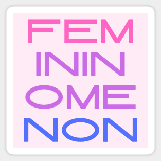 Femininomenon Bi Sticker